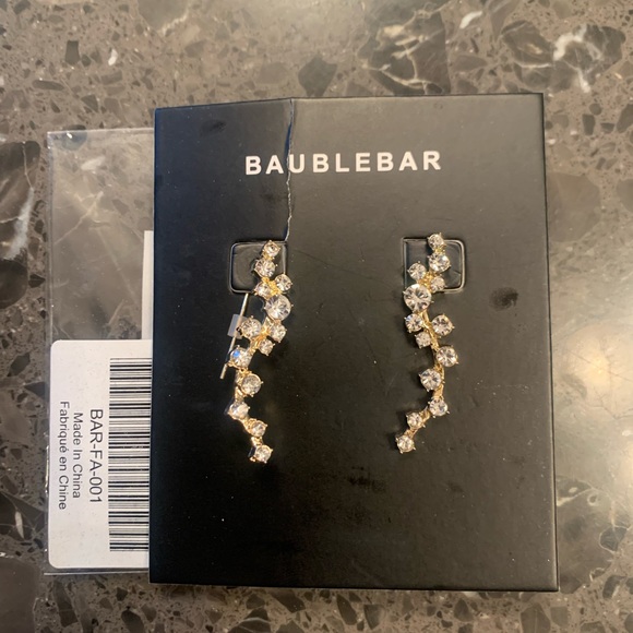 Baublebar Farah Ear Crawlers Earrings Gold Toneq - Picture 2 of 2